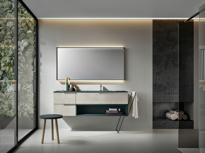 GIU 9053 - Wall-mounted vanity unit with drawers _ Edoné by Agorà